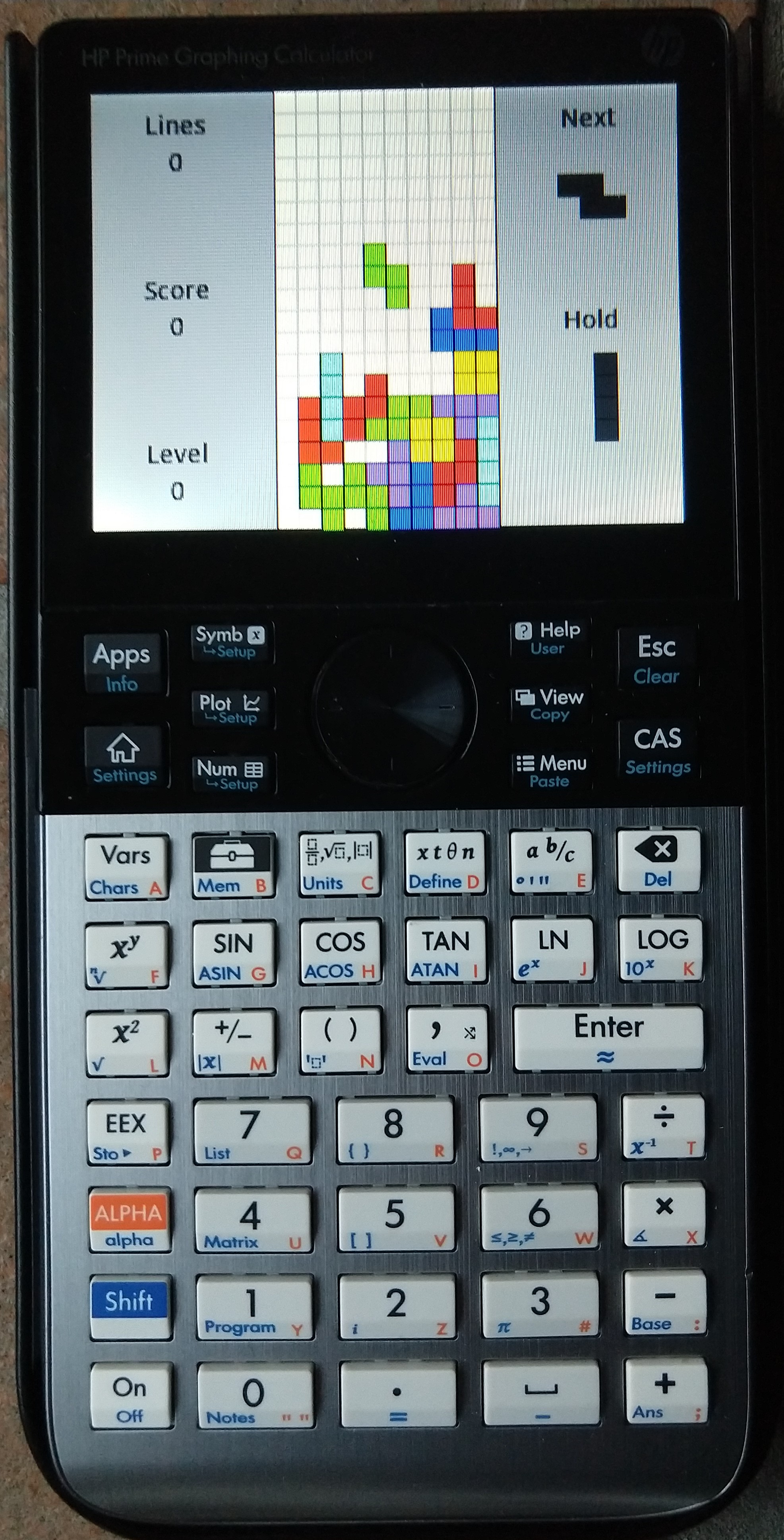 HP Tetris game